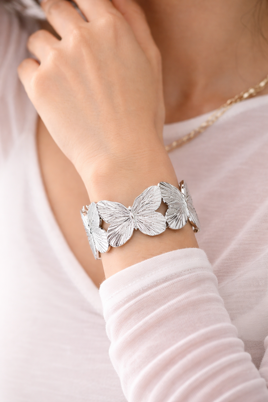 Floral Cuff Bracelet