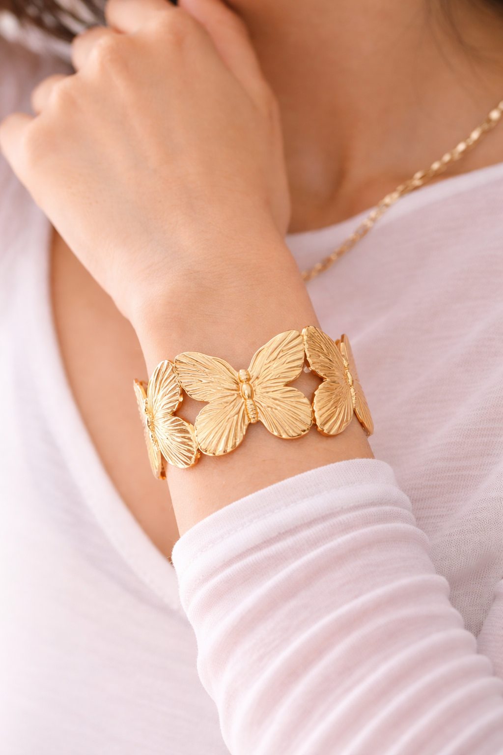Floral Cuff Bracelet