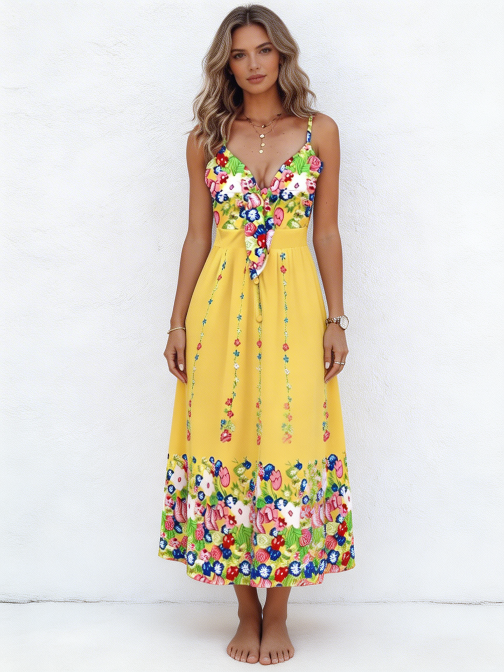 Tie Front Mini Dress