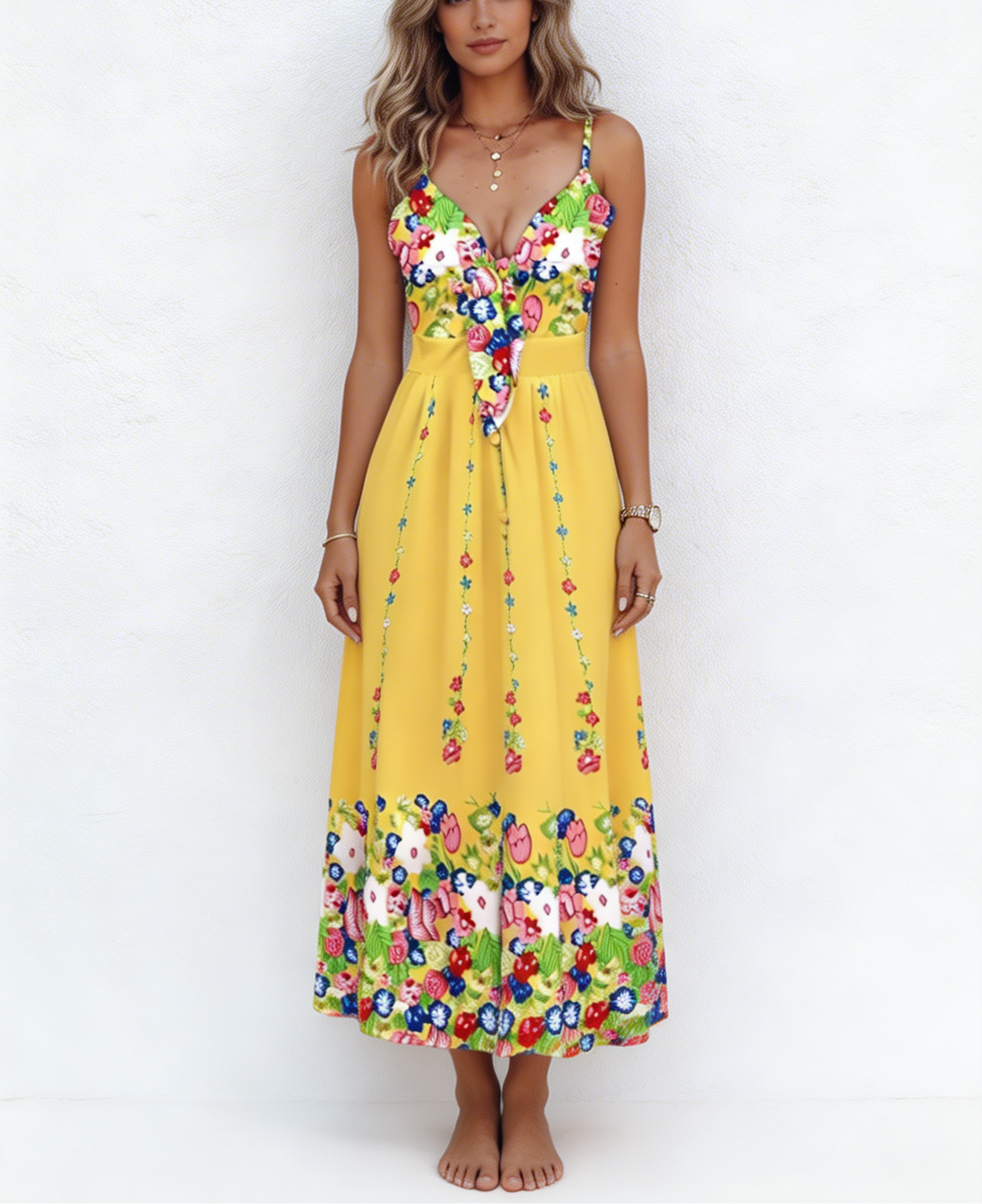 Tie Front Mini Dress